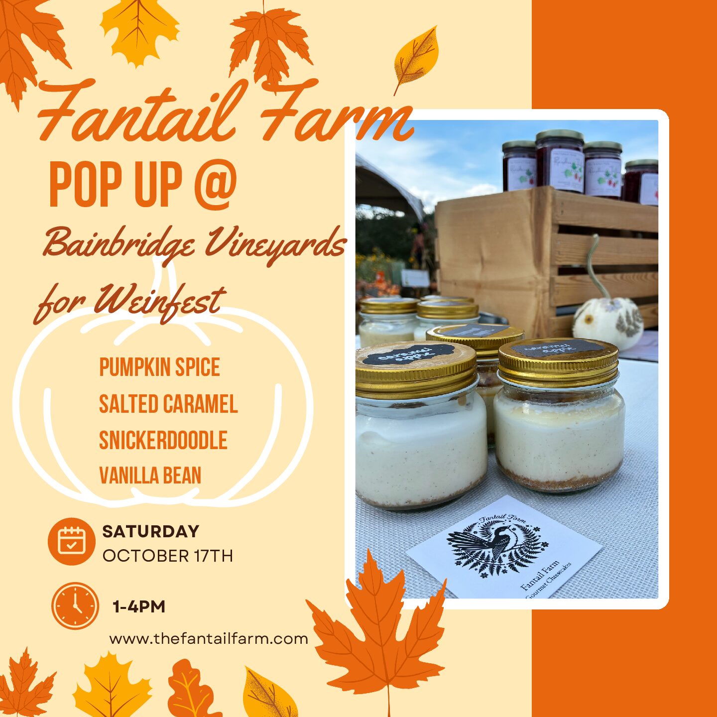 Pop Up @ BI Vineyards 10/17